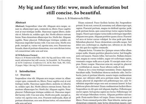 Acm Latex Template For 2 Column 10pt Paper