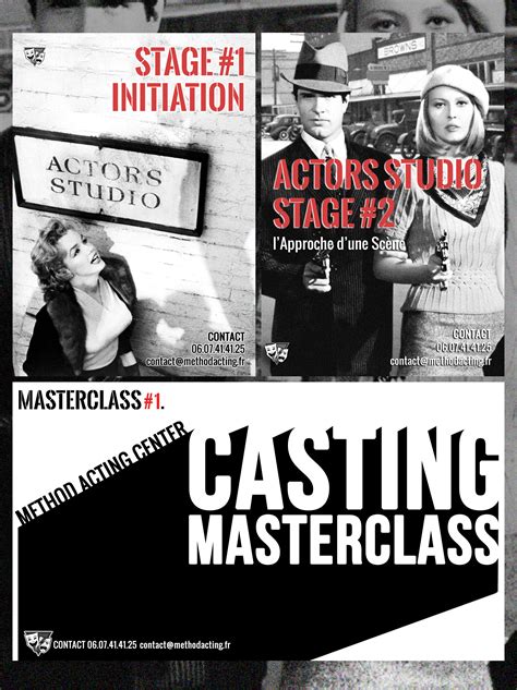 Actors Studio Masterclass à Paris