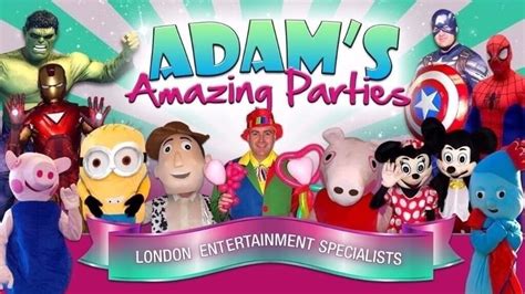 Adam's Amazing Party Parties! Magician Clown Ballon Modeller Mascots Mickey Minnie Spiderman Hire