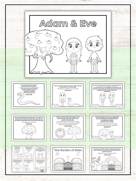 Adam And Eve Free Printables
