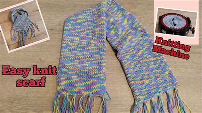 Addi Knitting Machine Scarf Pattern