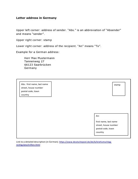Address Writing Template
