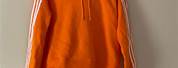 Adidas Burnt Orange Crop Sweatshirt