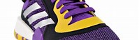 Adidas Purple and Gold Shoes