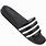 Adidas Slippers Black and White