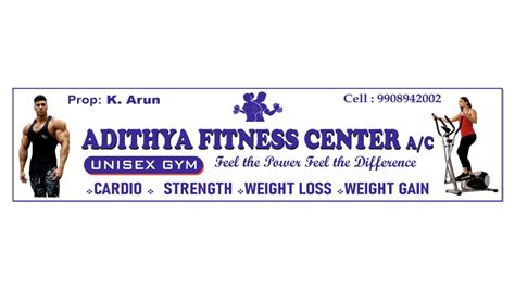 Adithya Fitness Center Unisex Gym a/c