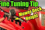 Adjusting Mower Deck Height