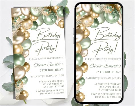 Adobe Party Invitation Template Use With Evite