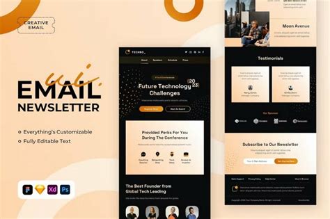 Adobe Xd Newsletter Template