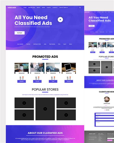Ads Website Template