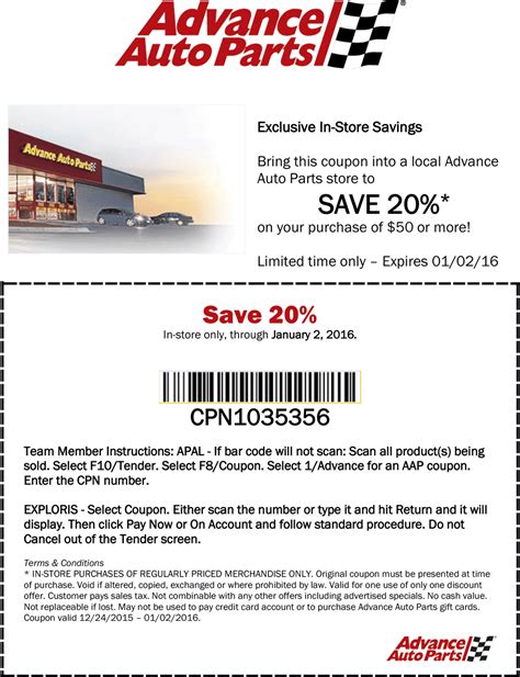 Advance Auto Coupons Printable
