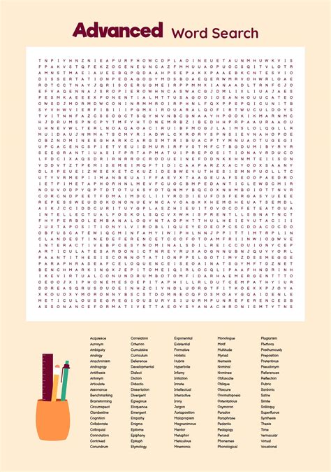 Advanced Word Searches Printable