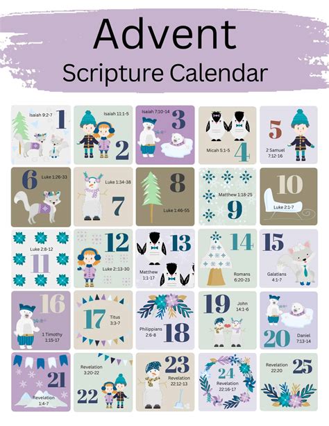 Advent Calendar Printable Free