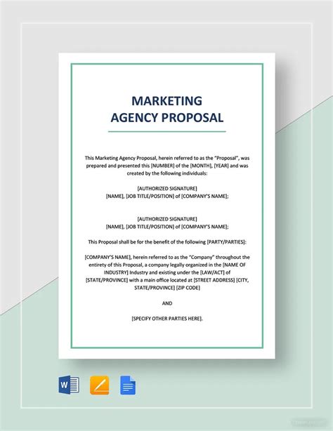 Advertising Business Proposal Template
