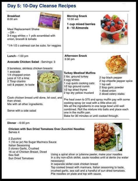 10 Day Cleanse Meals