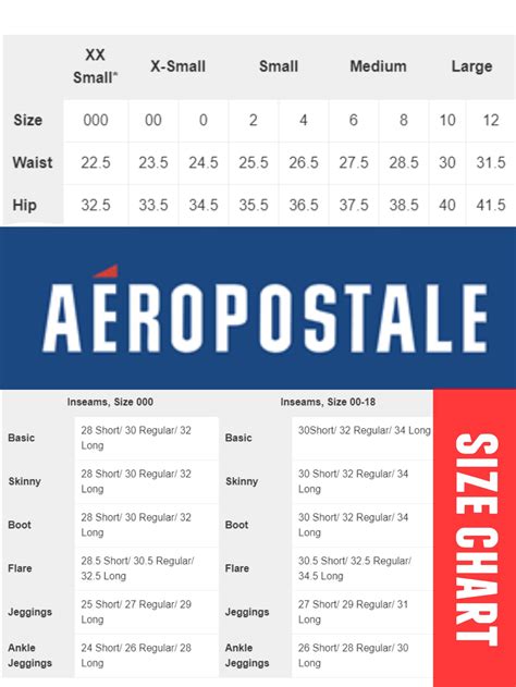 Aeropostale Jean Size Chart