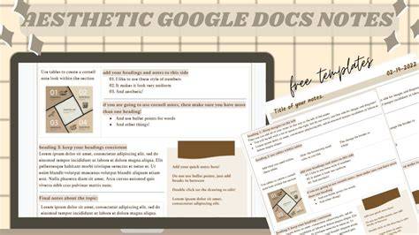 Aesthetic Google Docs Templates