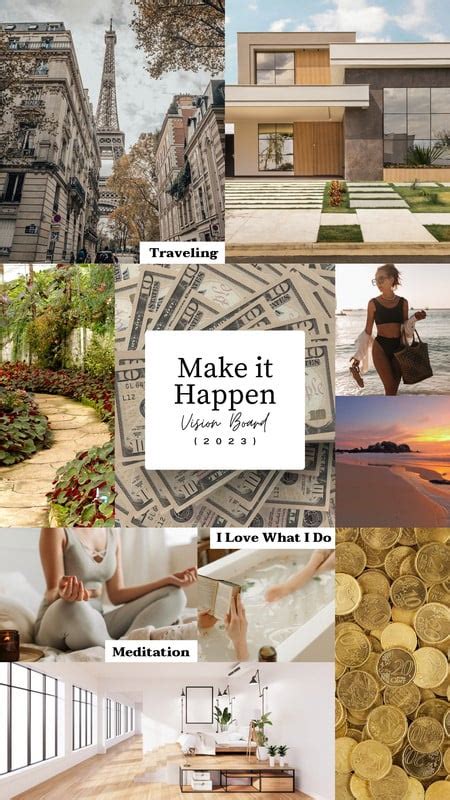 Aesthetic Vision Board Template