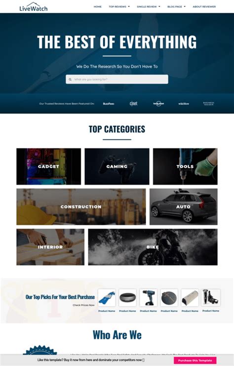 Affiliate Website Templates