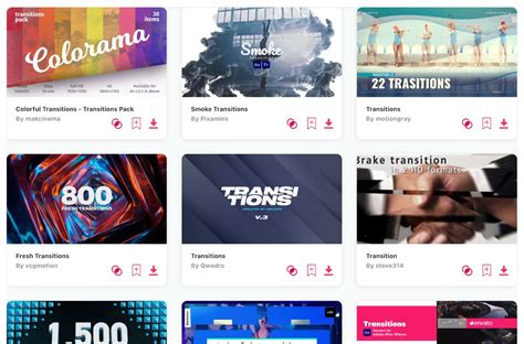 After Effects Transitions Video Templates
