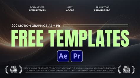 After Effects Tutorial Motion Graphics Templates Free