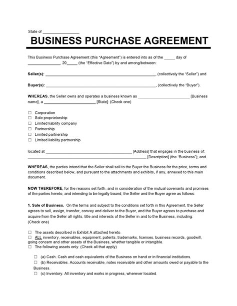 Agreement Template Word