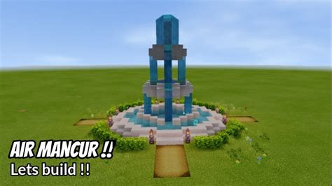 Air Mancur Rumah Minecraft Taman