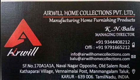 Airwill Home Collections Pvt Ltd