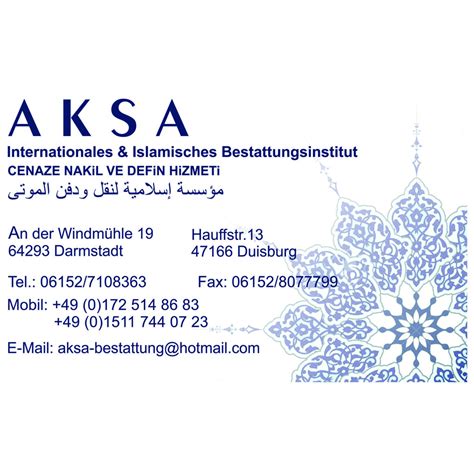 Aksa Islamisches Bestattungsinstitut