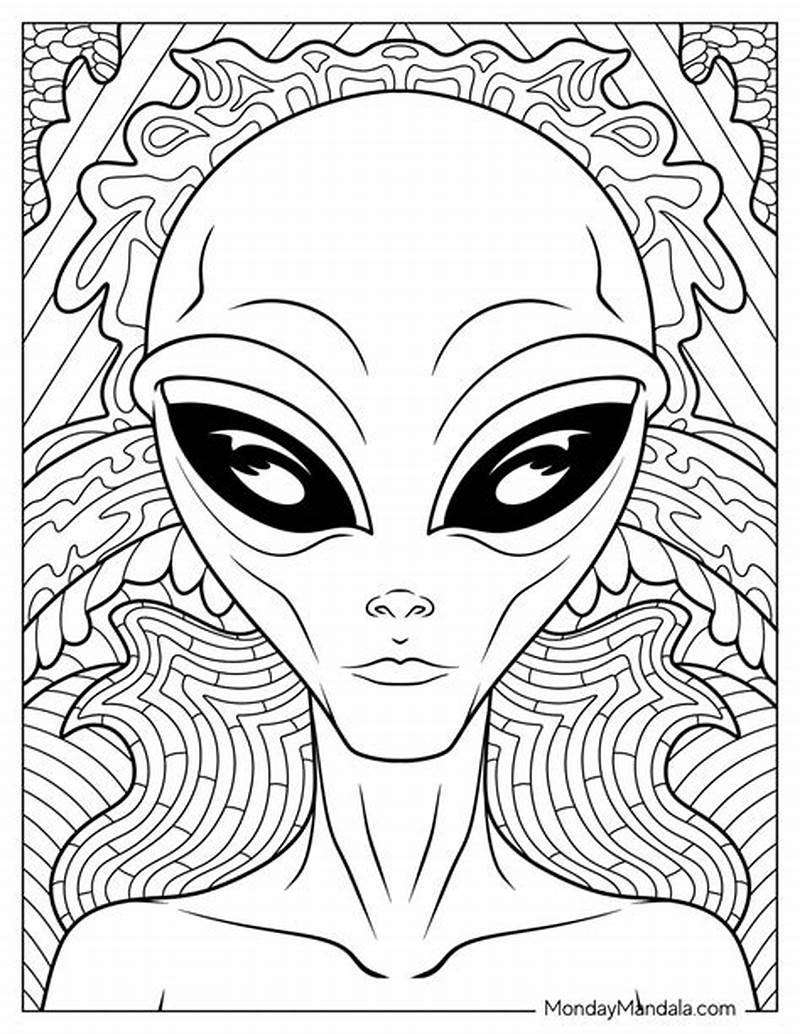 Alien Coloring Pages To Print Free