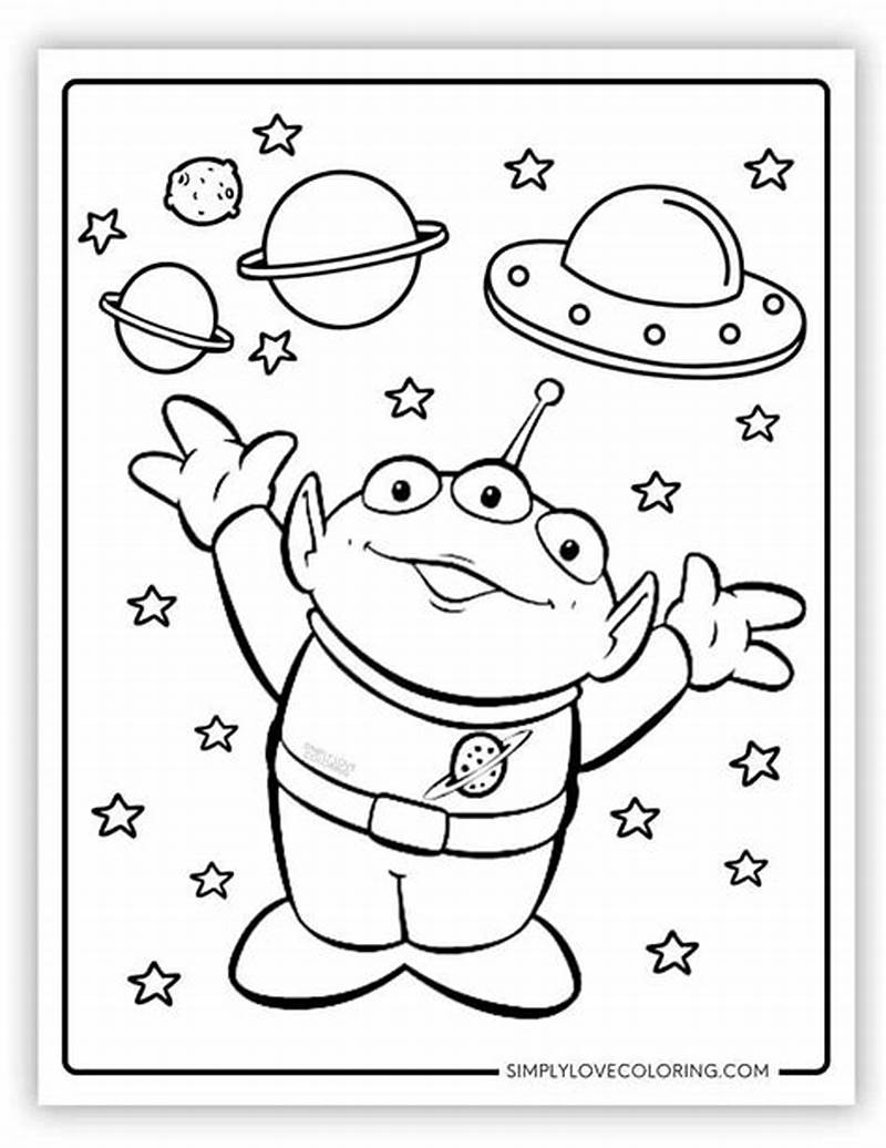 Alien Face From Toy Story Coloring Pages