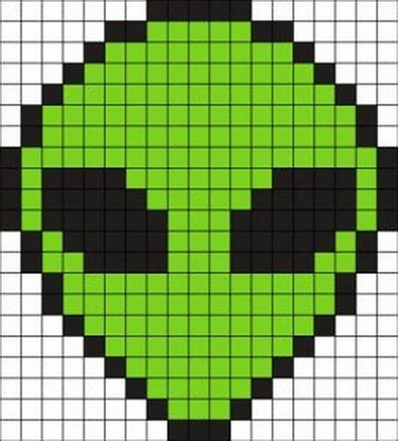 Alien Perler Bead Pattern