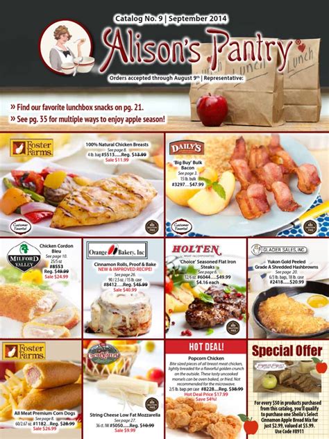 Alison Pantry Catalog