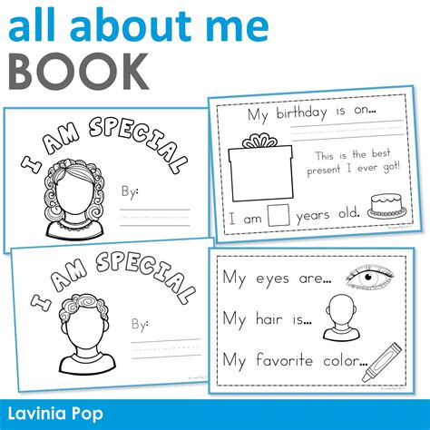 All About Me Elementary Book Free Printable