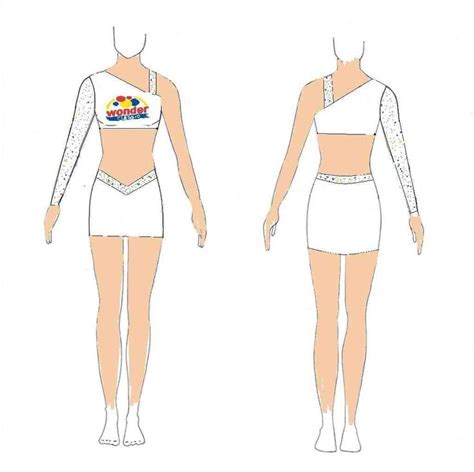 All Star Cheer Uniform Design Template