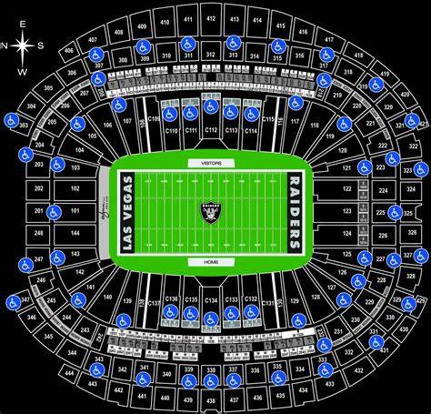 Allegiant Stadium Seating Chart With Rows And Seat Numbers