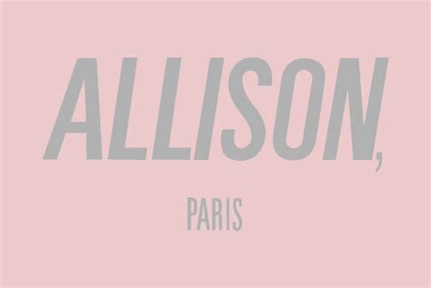 Allison à Paris