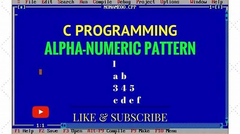 Alpha Numeric Pattern