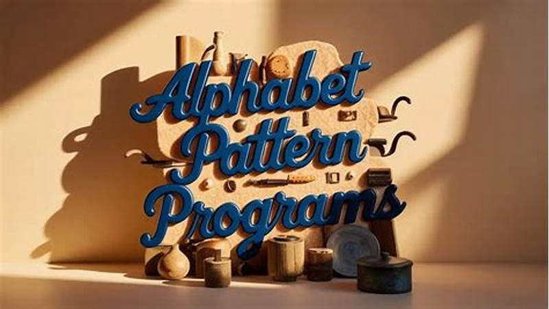 Alphabet Pattern Programs In C++