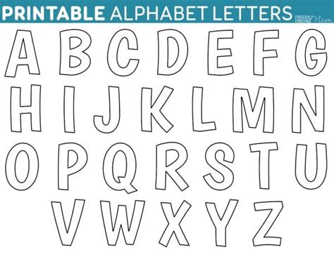 Alphabet Templates To Print