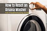 Amana Washing Machine Reset
