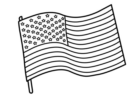 American Flag Printable Coloring Pages