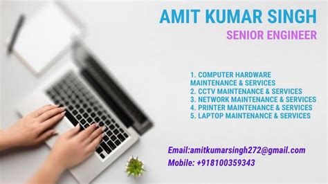 Amit Kumar Singh(AKSLP) - Computer Hardware and Networking Engineer