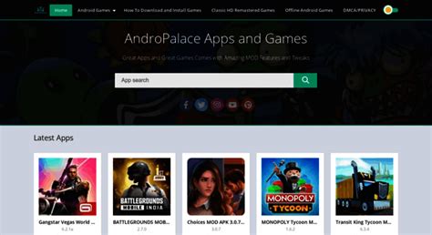 Andropalace website