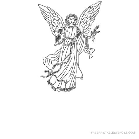 Angel Stencil Printable