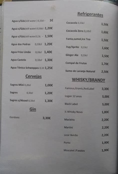 Angels Menu LDA Cascais