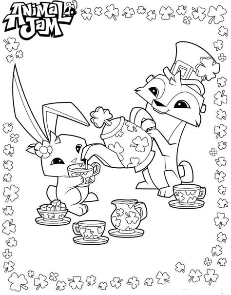 Animal Jam Printable Coloring Pages