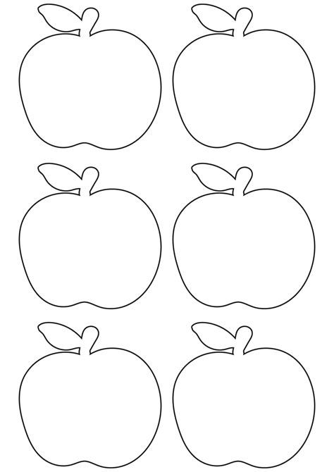 Apple Cut Out Template