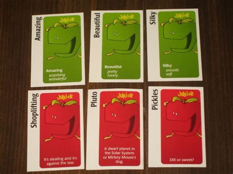 Apples To Apples Jr 8 Printable Instructions