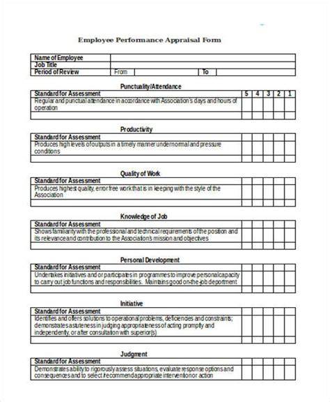 Appraisal Template Word